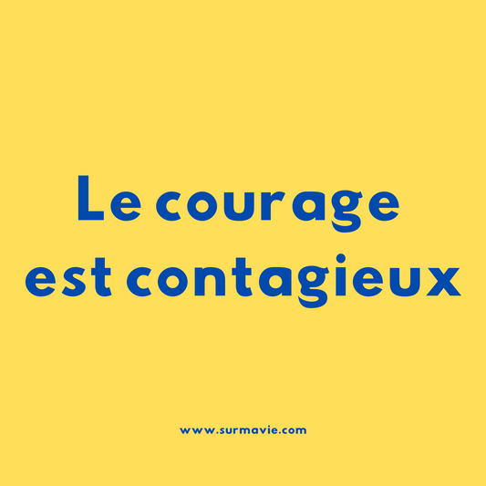 "Le courage est contagieux" - Lot de stickers